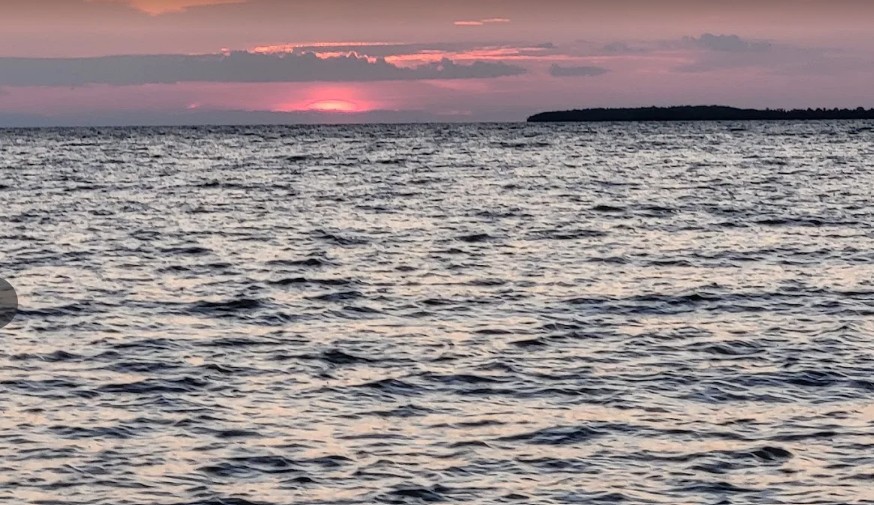 Dramatic cloud formation at sunset, Lake Nipissing